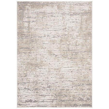 Safavieh 6 ft. 7 in. x 6 ft. 7 in. Spirit Collection Contemporary Square Power Loomed Rug Taupe & Ivory SPR126E-7SQ